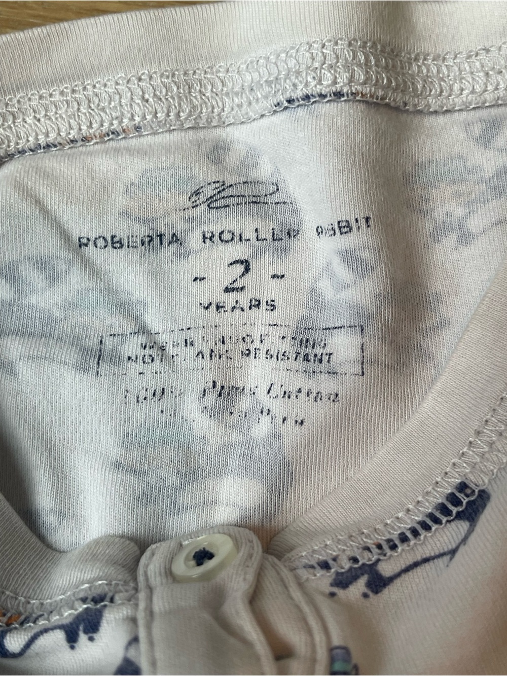 Roller Rabbit Racoon PJ Set Size 2T - Picture 3 of 7